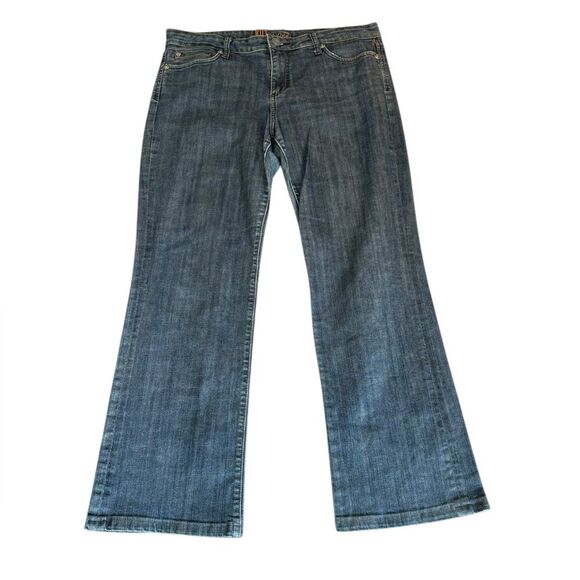 Kut From The Kloth Jeans Boot Cut Dark Wash Blue Denim Womens Size 14 KP011EQMCK - Picture 2 of 14
